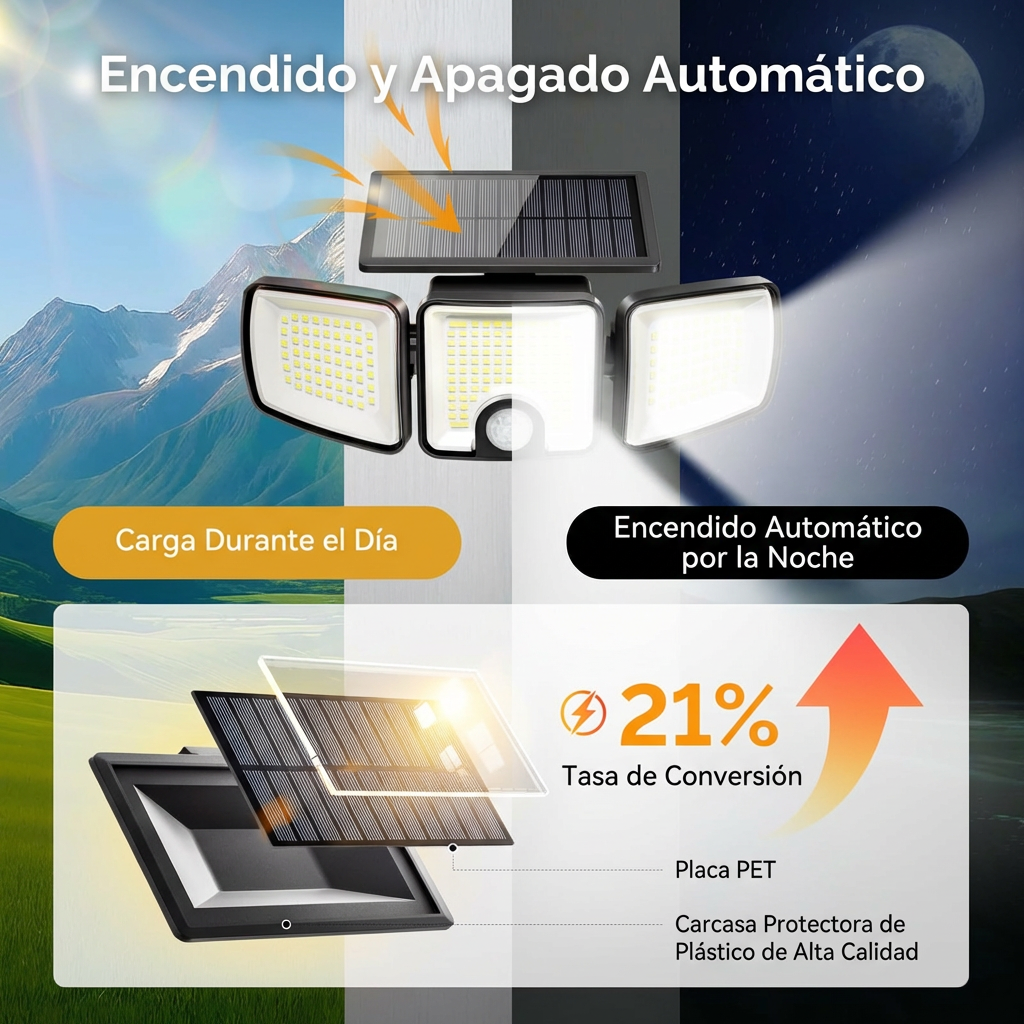 LAMPARA SOLAR LED [PV1-WHATSAPP-CENTRALMARKETPLUS]